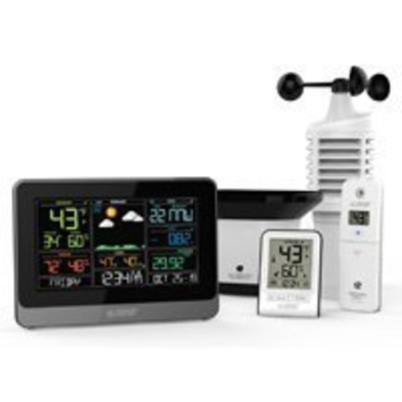 La Crosse Technology La Crosse C83100 Weather Station, 32 to 99 deg F, 10 to 99 %, 0 to 111 mph Wind V30-WRTH